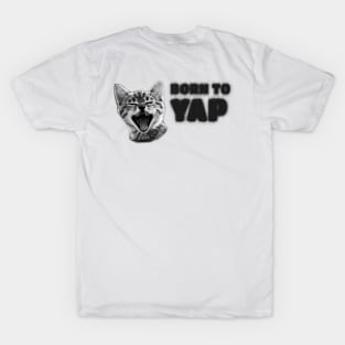 BACK PRINT Born To Yap Kitten T-Shirt